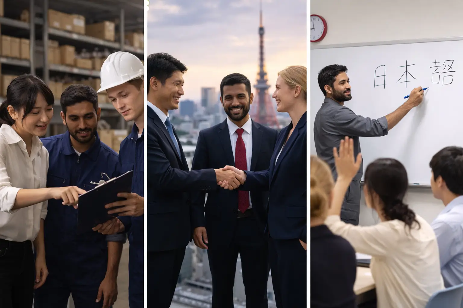 オフィスで打ち合わせを行うチーム